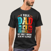 Cool ik vertel papa Jokes Humor Vaderdag Mannen T-shirt (Voorkant)