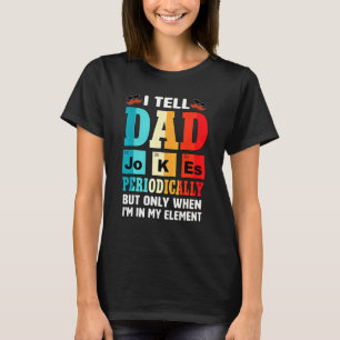 Cool ik vertel papa Jokes Humor Vaderdag Mannen T-shirt