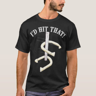 Cool, ik zou die grappige Hoefijzer pitching spele T-shirt