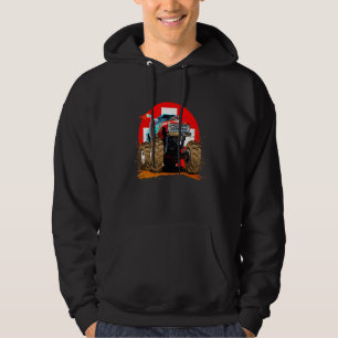 Cool Illustratie Monster Modder Truck met Zwitserl Hoodie