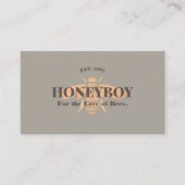 Cool Imker Honey Bee Logo Business Visitekaartje (Voorkant)
