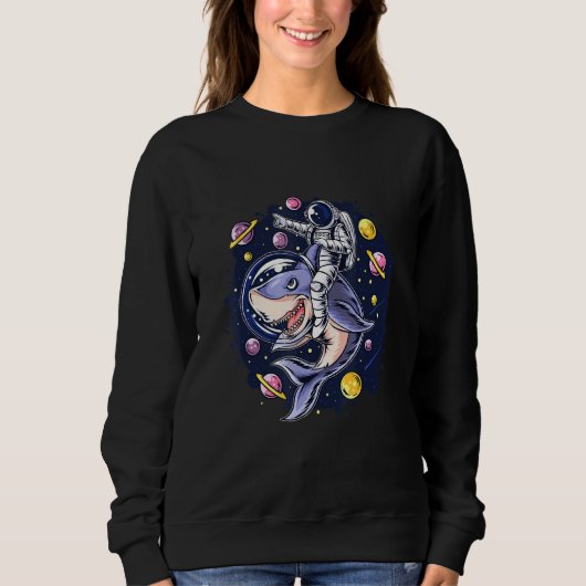 Cool Inauguration Day Astronaut Shark Days Space Trui (Voorkant)