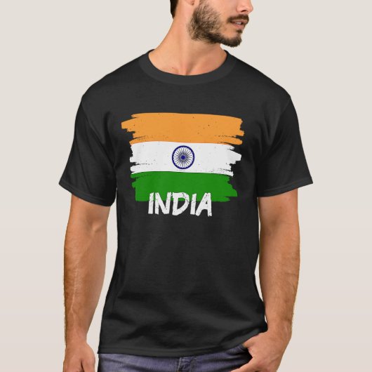 Cool India Flag T-shirt (Voorkant)
