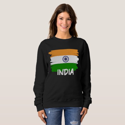 Cool India Flag Trui (Voorkant volledig)
