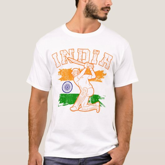 Cool Indian Cricket Lover Gifts Indian Cricket T-shirt (Voorkant)