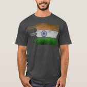 Cool Indian Cricket Lover Gifts Swaraj Tiranga T-shirt (Voorkant)