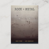 Cool Industrial Grunge Texture Earring Display Visitekaartje (Voorkant)