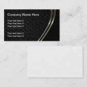 Cool Industrial look Black Metal Visitekaartje (Voorkant / Achterkant)