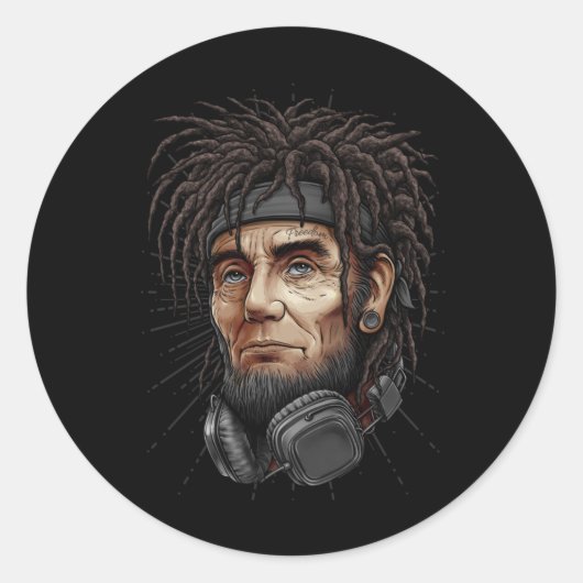 Cool Indy Abraham Lincoln Sticker (Voorkant)