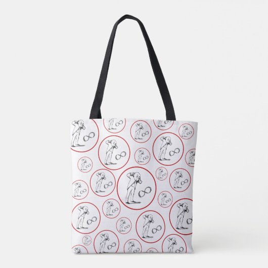 Cool Infinity Symbol Philosophical Canvas tas (Achterkant)