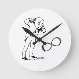 Cool Infinity Symbol Philosophical Clock Ronde Klok