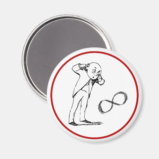 Cool Infinity Symbol Philosophical Magnet (Voorkant / Achterkant)
