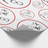 Cool Infinity Symbool Filosofische overvulling Pap Cadeaupapier (Hoek)