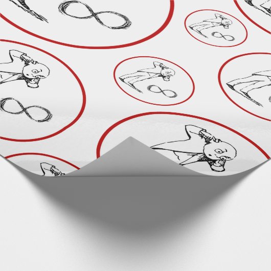 Cool Infinity Symbool Filosofische overvulling Pap Cadeaupapier (Hoek)
