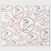 Cool Infinity Symbool Filosofische overvulling Pap Cadeaupapier (Vlak)