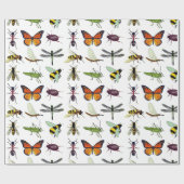 COOL INSECT GLOSSY Wrapping Paper Cadeaupapier (Vlak)