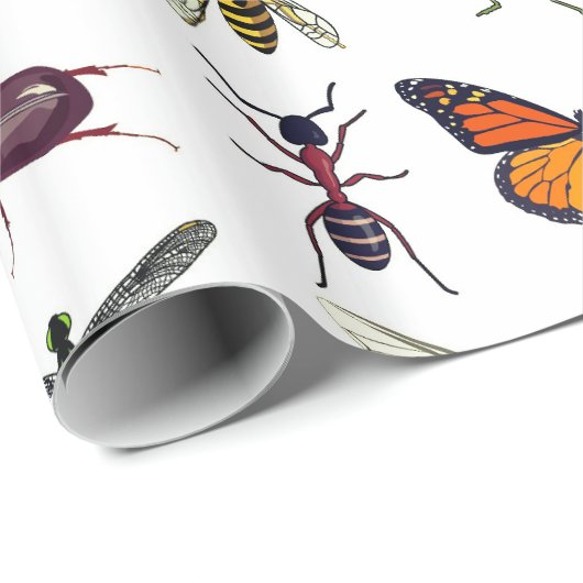 COOL INSECT GLOSSY Wrapping Paper Cadeaupapier (Rol Hoek)