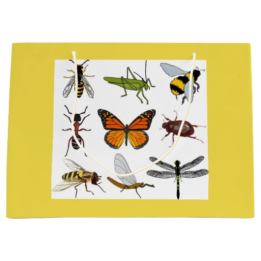 COOL INSECTEN  Gift Bag Groot Cadeauzakje (Voorkant)
