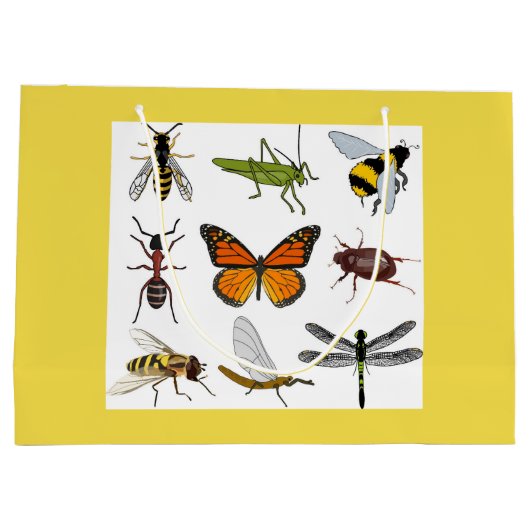 COOL INSECTEN  Gift Bag Groot Cadeauzakje (Achterkant)