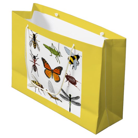 COOL INSECTEN  Gift Bag Groot Cadeauzakje (Voorkant Gekanteld)