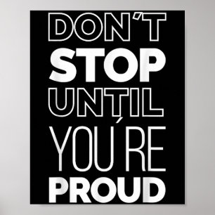 Cool Inspirerend Motivatie quotes Meme Graphi Poster