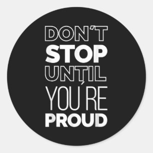 Cool Inspirerend Motivatie quotes Meme Graphi Ronde Sticker