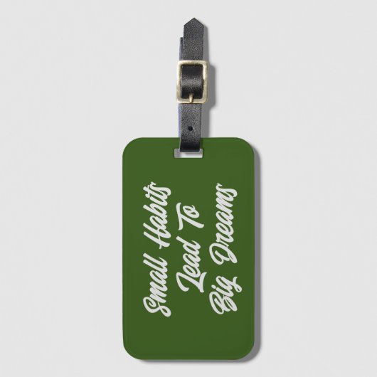 Cool Inspirerend Tekst Quote Mannen Bagagelabel (Voorkant (verticaal))