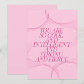 Cool, Intelligent, Sterk, Fel, MeBoss, Roze Kaart (Voorkant / Achterkant)