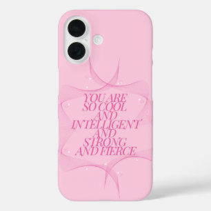 Cool, Intelligent, Sterk, Fierce, Meisjes Baas, Ro iPhone 16 Hoesje