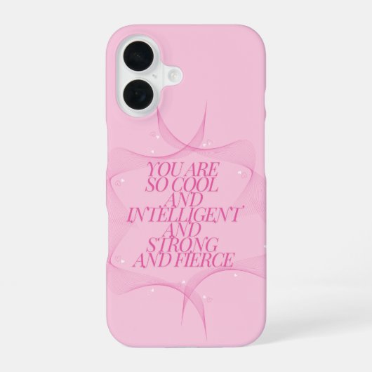 Cool, Intelligent, Sterk, Fierce, Meisjes Baas, Ro iPhone 16 Hoesje (Achterkant)