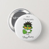 Cool introvert mood ronde button 5,7 cm (Voorkant /achterkant)
