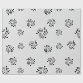 Cool Iota Cryptocurrency Coin Sign Patroon Cadeaupapier (Vlak)