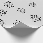 Cool Iota Cryptocurrency Coin Sign Patroon Cadeaupapier (Hoek)