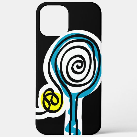 Cool iPhone cover hoesje voor tennisspeler (Achterkant)