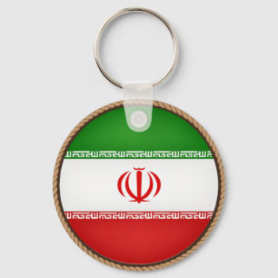 Cool Iran Flag Seal Sleutelhanger