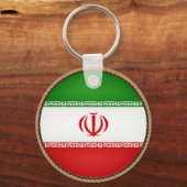 Cool Iran Flag Seal Sleutelhanger (Voorkant)