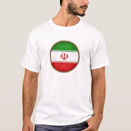 Cool Iran Flag Seal T-shirt (Voorkant)