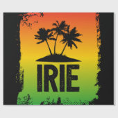 Cool IRIE Jamaicaanse Rastafarian Feel Good Quote Cadeaupapier (Vlak)