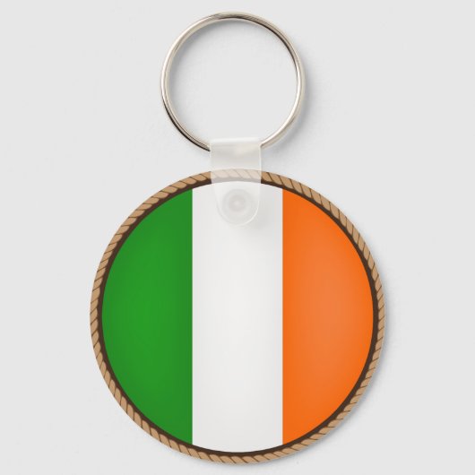 Cool Irish Flag Seal Sleutelhanger (Voorkant)