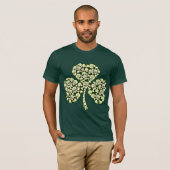Cool Irish Skulls Shamrock T-shirt (Voorkant volledig)