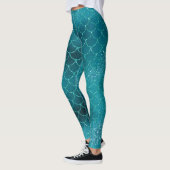 cool is een bolvormig glitter - groen staartpatroo leggings (Links)