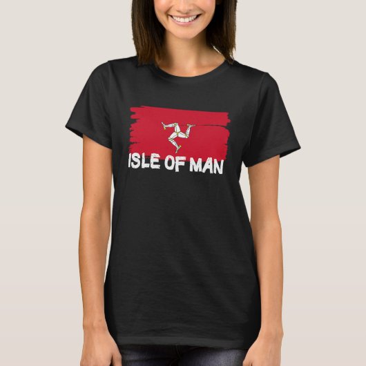 Cool Isle of Man Flag T-shirt (Voorkant)