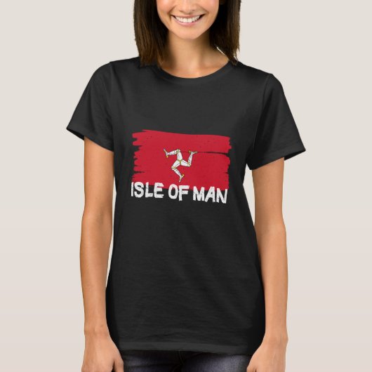 Cool Isle of Man Flag T-shirt (Voorkant)