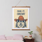 "Cool it, Cowboy" wandtapijt. Hangend Wandkleed (Slaapkamer)