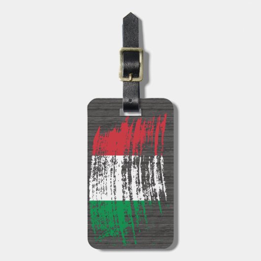 Cool Italiaans vlaggenontwerp Bagagelabel (Voorkant verticaal)