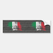 Cool Italiaans vlaggenontwerp Bumpersticker (Voorkant)