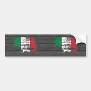 Cool Italiaans vlaggenontwerp Bumpersticker