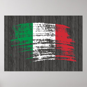 Cool Italiaans vlaggenontwerp Poster