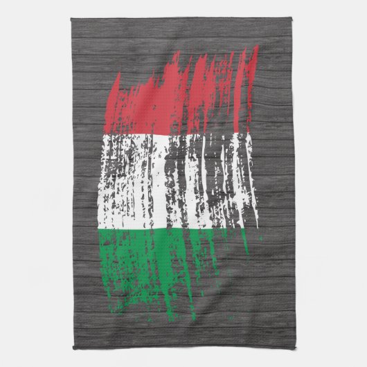 Cool Italiaans vlaggenontwerp Theedoek (Verticaal)