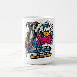 Cool Italiaanse Windhond Graffiti Streetwear Kuns Koffiemok